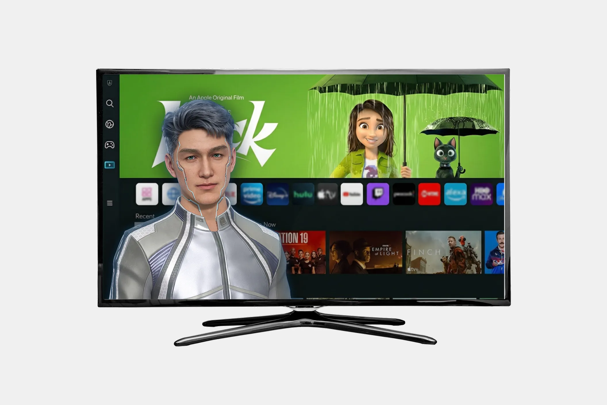 Embodia AI on TV screens elevates the smart home living experience.