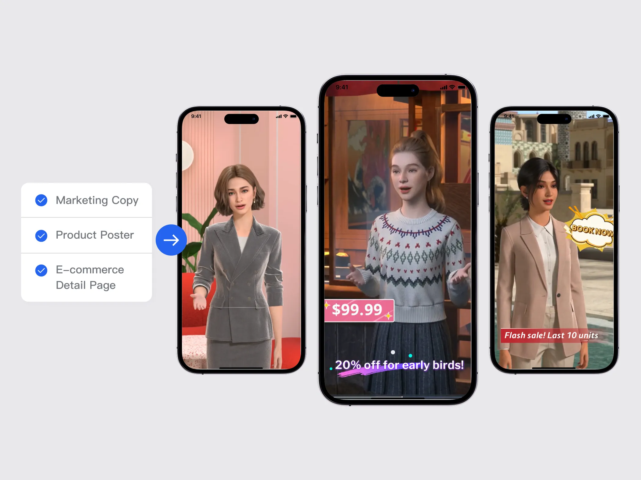 Virtual Endorsements and Batch Generation of Marketing Videos Empower E-Commerce Social Media and Localized Communication to Double Brand Content Creation Efficiency.